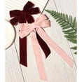 thumbnail image 4 of Holzlrgus 4pcs Velvet Hair Bows for Women Large Hair Bow Clips French Bows on Clips Hair Ribbons Bowknot Ribbon Hair Barrettes Vintage Hair Accessories for Girls (Burgundy Pink), 4 of 6