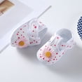 thumbnail image 6 of Baby Girls Mary Jan Flats with Bowknot Butterfly Floral Decoration Princess Wedding Dress Shoes Soft Newborn Infant Crib First Walkers Prewalker for 0-18 Months, 1/3 Pairs, 6 of 8
