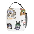 thumbnail image 3 of Set Of Cute Dog Reusable & Cute Leakproof Cooler Lunch Bag - Ideal For Women And Men At Work, Office, Travel & Picnic, 3 of 9