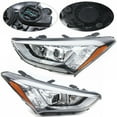 thumbnail image 3 of Headlight Set For 2013 14 15 2016 Hyundai Santa Fe Headlamps Left & Right, 3 of 6