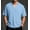 Light Blue, variant on Men Business T Shirt Short Sleeve Fitness Muscle T Shirt V Neck Gym Tee Fashion Workout Casual Shirts