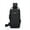 black, variant on Travel Sling Bag Waterproof Crossbody Bag with Combination Lock Anti-Theft PU Leather Chest Bag with USB Charging Hole Shoulder Backpack Motorcycle Bags