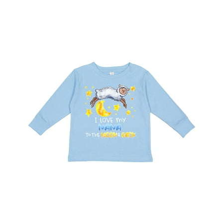 

Inktastic I Love My Nana to the Moon and Back Cute Sheep Boys or Girls Long Sleeve Toddler T-Shirt