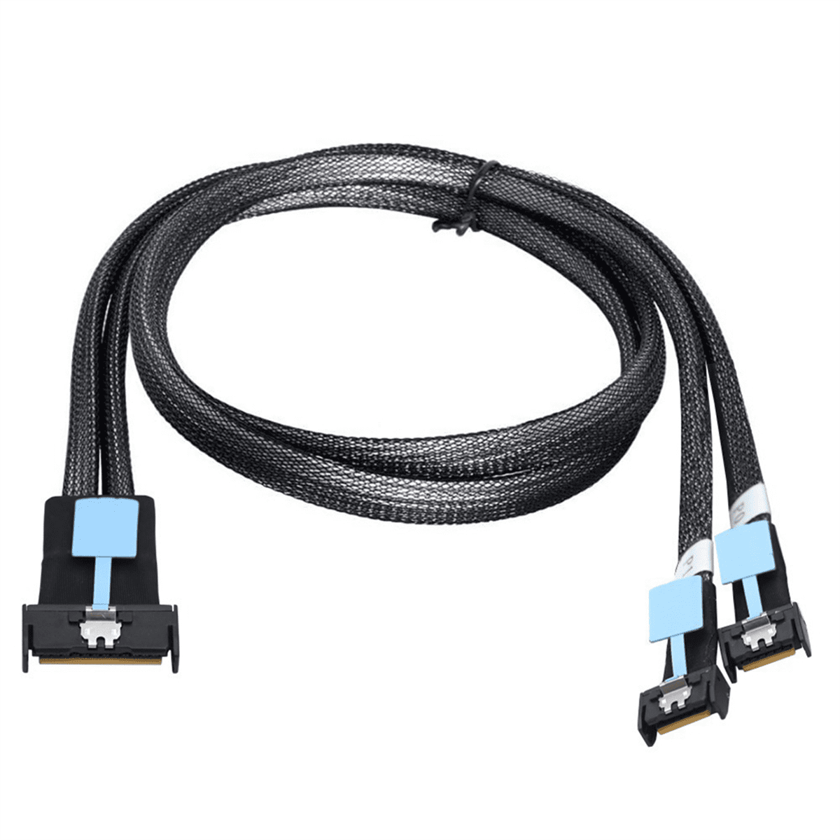 Gen5 MClo X8 Adapter Cable Gen5 MCIO X8 to Dual MCIO X4 Server Cable for PC SATA 3.0 U.2 Oculink Pcie Sata Cable 0.5M