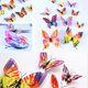 thumbnail image 3 of 24 piezas de decoración de pared de mariposas., 3 of 6