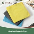 thumbnail image 6 of Eyliden Microfiber Resuable Cleaning Cloths Pads, 5 Pack of 10 with 3 Color, 50 Count, 6 of 7
