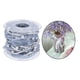 thumbnail image 4 of Rollo de cinta de gasa con cuentas para envolver ramos, bolsos de novia, decoración de ropa de boda gris, 4 of 9