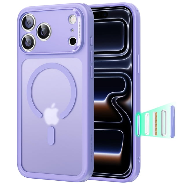 Funda ESR para iPhone 17 Pro con control de cámara MagSafe Purple