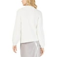 thumbnail image 2 of I.N.C Womens Beaded Cable Knit Pullover Sweater, White, Large, 2 of 2