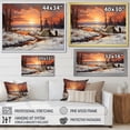 thumbnail image 4 of Designart "Whisper of Winter Camping II" Winter Landscape Canvas Wall Art, 4 of 5