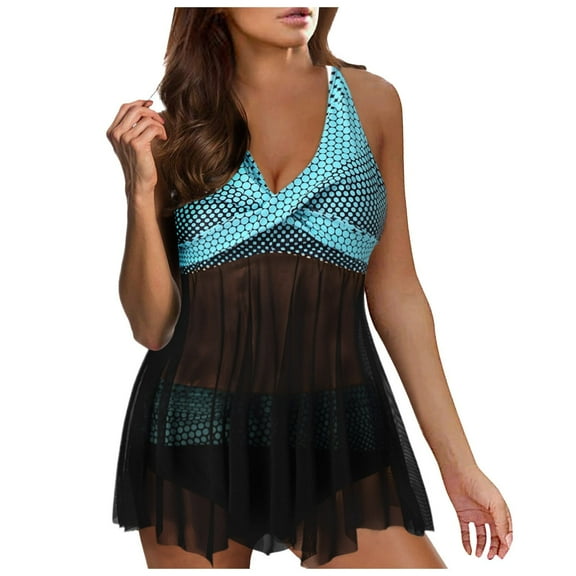 Wxolcjlv Womens Plus Size Print Swimjupmsuit Swimsuit Beachwear Padded Swimwear