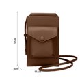 thumbnail image 2 of Bolso vertical de PU para teléfono móvil, bolso sencillo para teléfono móvil en diagonal, bolso mini para teléfono móvil, 2 of 6