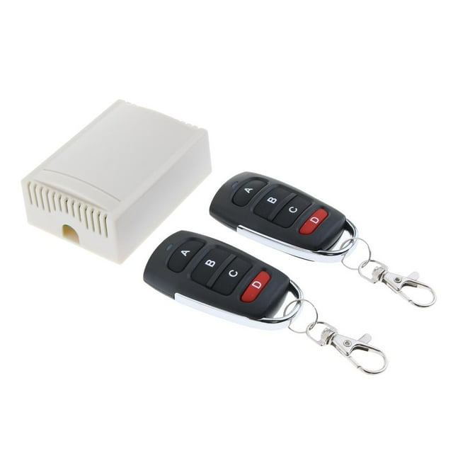 Interruptor de telemando inalámbrico shamjiam 4 canales DC12V 433 MHz