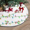 thumbnail image 3 of FMSHPON Christmas Lights Xmas Christmas Tree Skirt Stand Mat for Holiday Party Decoration Indoor Outdoor 48 inches, 3 of 3