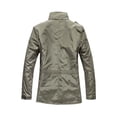 thumbnail image 6 of Jackets for Men, Men's Solid Stand Collar Casual Jacket, Long Sleeve Loose Fit Plus Size Business Commute Outer Coat, 6 of 8