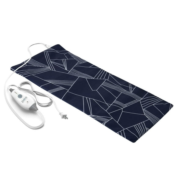 Pure Enrichment PureRelief Express Série Designer Coussin Chauffant Électrique - 12 x 24 Chauffage Rapide avec 4 Réglages de Chaleur, Tissu Lavable en Machine, & Arrêt Automatique de Sécurité de 2 Heures - Graphique Marine