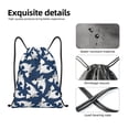 thumbnail image 6 of Kdxio Shark Print Drawstring Backpack Bag,Waterproof Draw String Back Sack, Gym Drawstring Bags Swim Bag For Unisex, 6 of 9