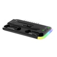 thumbnail image 4 of RGB Cooling Stand for PS5 Slim Console - 3-in-1 Charging Dock with Dual Controller Charger & 10 Game Disc Storage, Smart LED Lights, Anti-Slip Base, Overcharge Protection | PS5 Slim Accessories, 4 of 7