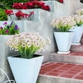 thumbnail image 4 of 12 Bundles Artificial Flowers Outdoor UV Resistant Fake Flowers No Fade Faux Plants Garden Porch Window Box Decorating, 4 of 9