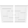 thumbnail image 2 of 20"OD x 1"ID x 7"C x 1"P Knox Architectural Grade PVC Contemporary Ceiling Medallion, Two Piece, 2 of 11