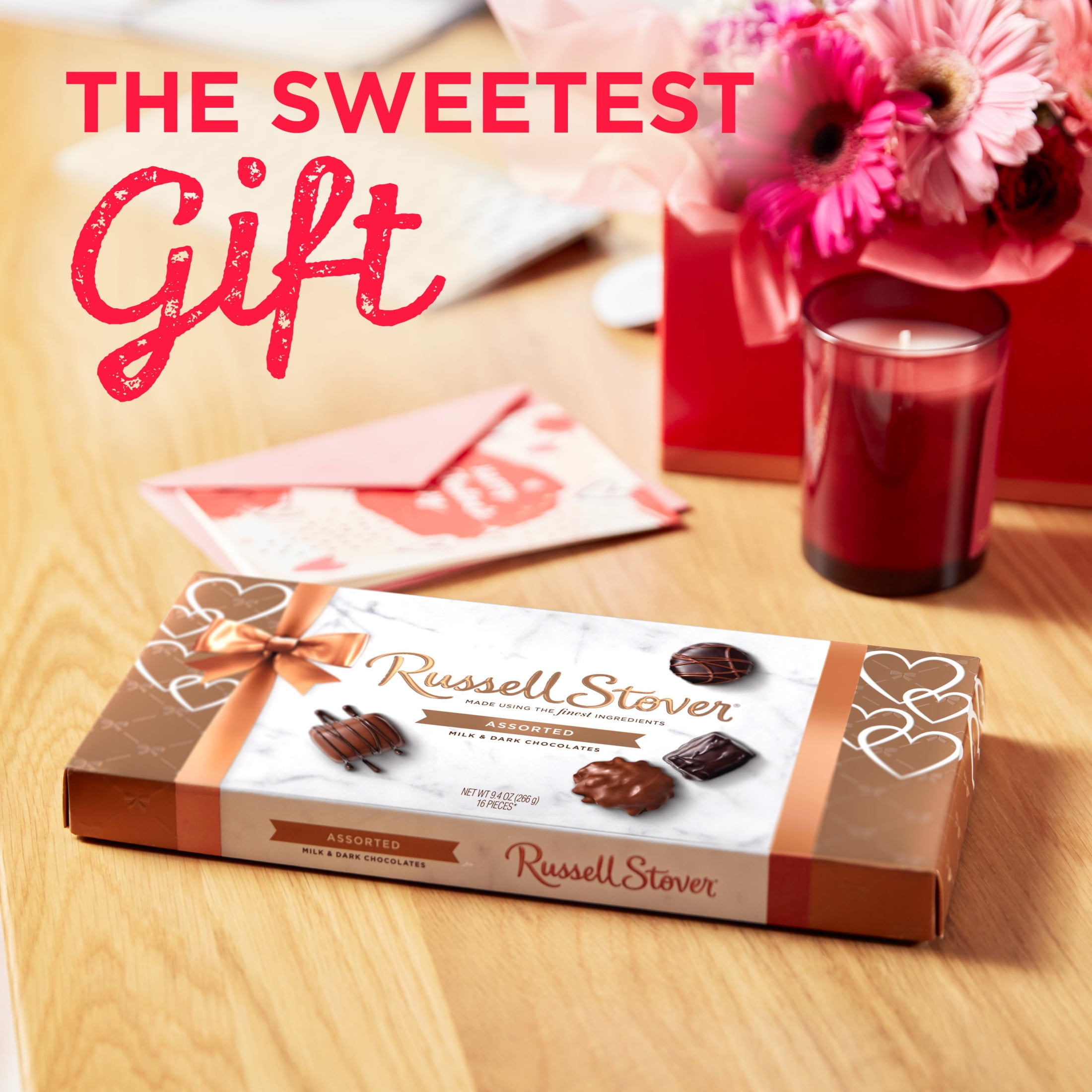 RUSSELL STOVER Heart Candy Assortments, Valentine's Day Milk
