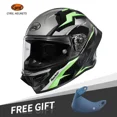 thumbnail image 3 of Casco integral para motocicleta para hombre y mujer, ligero, aprobado por DOT, Cyril FF352 Moto Casco, 3 of 5
