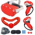 thumbnail image 1 of Funda protectora de silicona antideslizante y anticaídas para Meta/Oculus quest2, juego de 7 piezas, accesorios de realidad virtual, 1 of 6