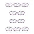 thumbnail image 2 of Guardurnaity Hermosa de bolas de diamantes de imitación hecha a mano en forma de corazón cadenas de bricolaje elegante brazalete de amistad para Rosado 10Conjunto, 2 of 6