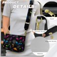 thumbnail image 5 of ZUXONGSY Halloween Bat Spider Web Star Print Shoulder Handbag for Women Small Crossbody Travel Purse Trendy Satchel with Adjustable Wide Strap for Dating Workout, 5 of 7