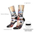 thumbnail image 4 of Masiiu Bluey Pattern Adult Crew Socks, Breathable Color-Block Mid-Calf Socks, Comfortable for Daily Wear and Sports, 4 of 6