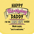 thumbnail image 4 of Inktastic Happy Birthday, Daddy Best Ever in Pink Boys or Girls Baby Bib, 4 of 4