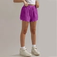 thumbnail image 5 of Juslio Shorts for Girls Breathable Linen Shorts Kids Shorts Summer Casual Loose Comfortable Shorts ,Sizes 11 Years, 5 of 9