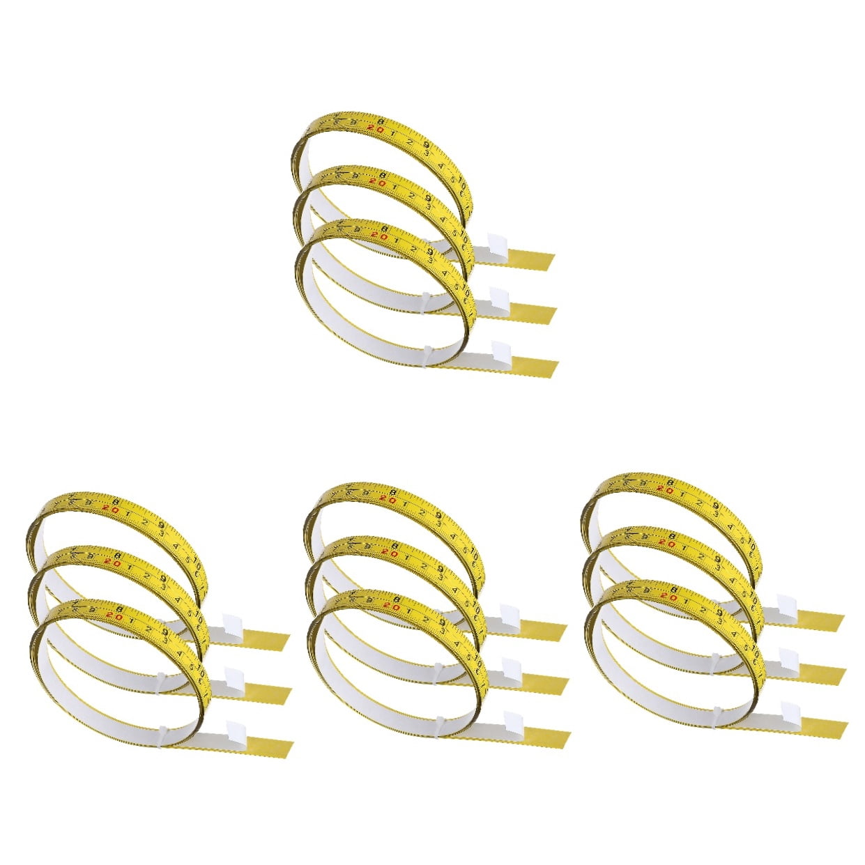 4-Pack Measuring Tape Body Ruler Set Peel and Stick for Accurate Body Measurements and Crafting Work