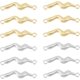 thumbnail image 1 of 32pcs 2 Colors Wave Pattern Link Charms 2 Colors Alloy Connector Charms Metal Wave Links Pendant for Jewelry Making, 1 of 5