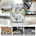 thumbnail image 6 of Yayeee Ashtray with Lid for Cigarette Smokeless Stainless Steel Home Ash Holder, Light Floral Pattern, 6 of 7