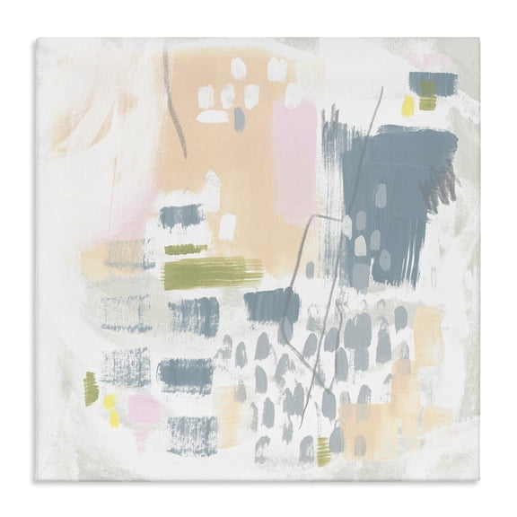 Stupell Industries Transitional Organic Soft Patterns Canvas Art, 17 x 17, by June Erica Vess