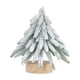 thumbnail image 2 of Mini árbol de Navidad de pino blanco con base de madera de 19-29 cm | Decoración navideña de mesa | Pequeño árbol de Navidad artificial para escritorio, repisa, centro de mesa, decoración de, 2 of 6
