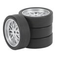 thumbnail image 1 of Drifting Car Tire, Easy Installation Replacement Parts Rubber Wheel 4PCS RC Drift Car Tires  for AE86 Remote Control Car, 1 of 8