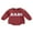 Brick Red, variant on Bagilaanoe Newborn Baby Girl Boy Oversized Romper Sweatshirt Long Sleeve Bodysuit Letter Print Pullover 3M 6M 12M 18M Infant Casual Tee Tops