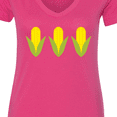 thumbnail image 4 of Inktastic Corn Lover Women's V-Neck T-Shirt, 4 of 5