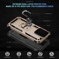 thumbnail image 3 of ELEHOLD Hybrid Rugged Case for Motorola Moto G Stylus 5G (2025) Full Body Protection with Metal Magnetic 360° Rotating Ring Holder Kickstand Shockproof Heavy Duty Case for Moto G Stylus 5G (2025),Gold, 3 of 6