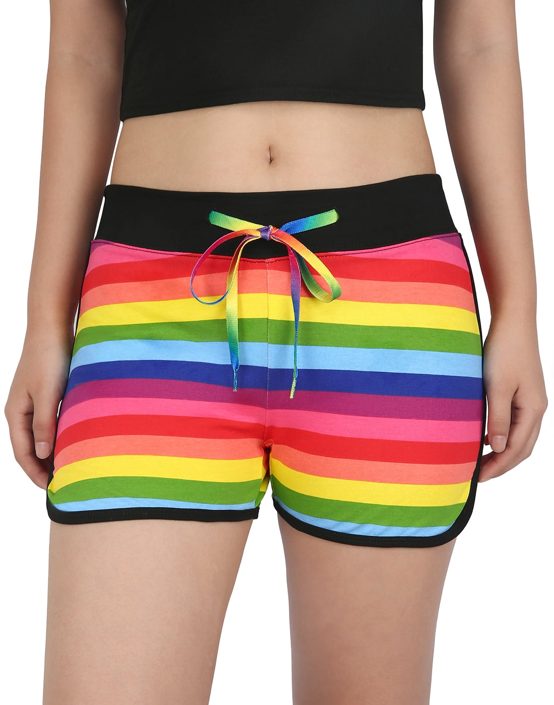 Womens I Love Pickles Stretch High Waist Yoga Shorts Sport Workout Running Short Pants