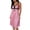 Pink, variant on Lightweight Nightgowns for Women Zaewscy Women's Home-use Summer Lightweight Lace-embroidered V-neck Short Nightgown Pink Free Size
