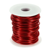 Uxcell 10 Gauge Aluminum Craft Wire 2.5mm 65.5ft Flexible Bendable Anodized Metal Jewelry Sculpting Wire for Jewelry Making Modelling Craft DIY, Red