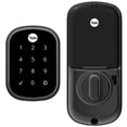 thumbnail image 1 of Cerradura de seguridad Yale con cerrojo, cerradura de puerta de entrada no conectada sin llave de níquel satinado con teclado digital y pantalla táctil para entrada de código, ‎YRD256-NR-619, 1 of 4