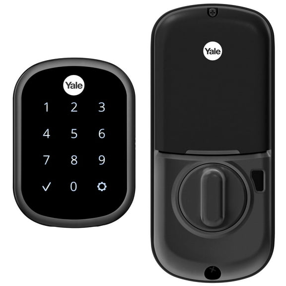 Open Box Yale Assure Touchscreen Smart Lock Deadbolt R-YRD256-NR-BSP - Black Suede