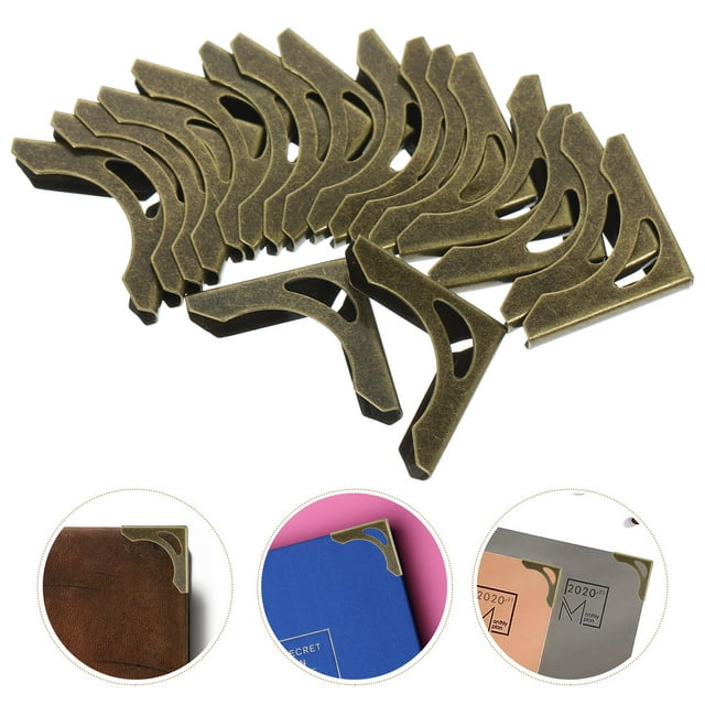 Book corners 50pcs Book Corner Protectors Book Edges Covers Metal