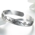 thumbnail image 2 of Simple Silver Plum Open Ring - Antique Silver Plum Open Ring, 2 of 4