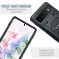thumbnail image 2 of For Google Pixel 6A Heavy Duty Rugged Shockproof Full Body Protection Case With 360 Swivel Kicktand Holster Belt Clip And Built in Screen Protector Phone Cover Case - Bright Black, 2 of 5