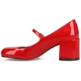 thumbnail image 2 of Journee Womens Okenna Low Heel Square Toe Pumps, Widths Available, 2 of 9
